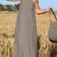✨ 60% RABATT! 👗 Ärmelloses Leinenkleid für Damen – Leichter Stoff, luftige Passform & vielseitiger Stil – Ideal für Sommer & Urlaub 🌿