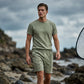 👕 60% RABATT! ☀️ Herren lässiges T-Shirt & Shorts Set – Leicht & atmungsaktiv – Ideal für Sommer, Freizeit oder Sport – bequemer 2-in-1 Look 🩳✨🌿