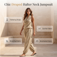 👗 50% RABATT! ✨ Damen Neckholder Overall mit weitem Bein – Eleganter Schnitt & luftiger Stoff – Ideal für Sommer, Festivals oder elegante Anlässe – stilvoll & bequem 🌸💃🌿