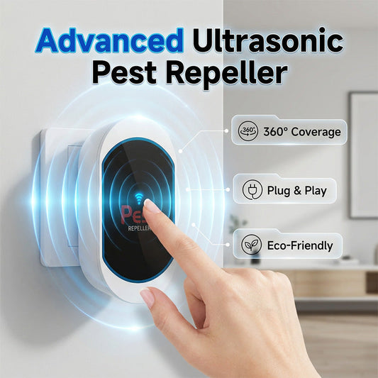 🔊 KAUFE 2, ERHALTE 1 GRATIS! 🐭 Leiser & sicherer Ultraschall-Schädlingsbekämpfer für Zuhause – Geräuschlos, effektiv & steckerfertig – Ideal gegen Mücken, Mäuse & Insekten 🏠