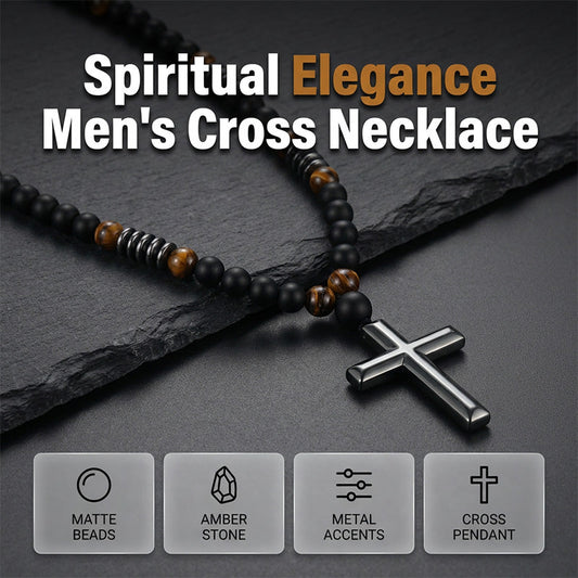 ✝️ 50% RABATT! 🔥 Herren-Halskette mit Kreuzanhänger – Edles Design, hochwertiges Material & langlebig – Perfektes Accessoire für jeden Tag & besondere Anlässe ⚡