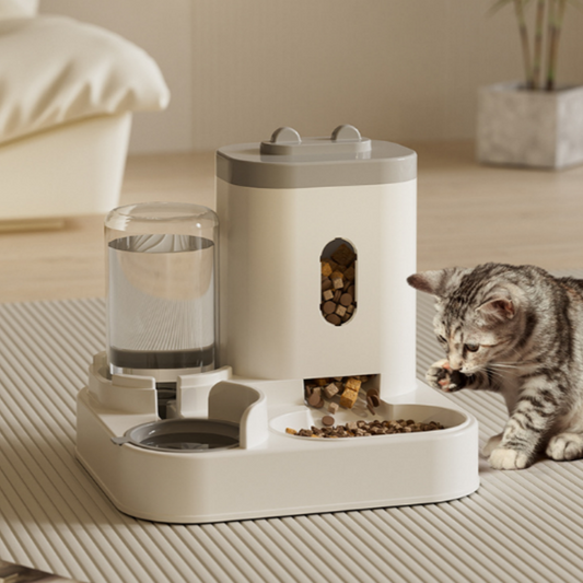🐱 50% RABATT! 🍽️ 2-in-1 Automatischer Futter- & Wasserspender – Futter & Wasser in einem Gerät – Ideal für Hunde, Katzen & unterwegs 🔥💧