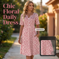 👗 50% RABATT! 🌸 Damen Freizeitkleid mit V-Ausschnitt, Blumendruck & Taschen – Leicht, vielseitig & praktisch – Perfekt für Sommer, Spaziergänge & Urlaub ☀️