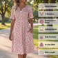 👗 50% RABATT! 🌸 Damen Freizeitkleid mit V-Ausschnitt, Blumendruck & Taschen – Leicht, vielseitig & praktisch – Perfekt für Sommer, Spaziergänge & Urlaub ☀️