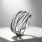 💍 50% RABATT! ✨ Verstellbarer Mehrband-Crossover-Ring – Flexibel verstellbar, elegant verschlungene Bänder & hochwertige Verarbeitung – Perfekt als trendiges Accessoire für jeden Tag 🌟