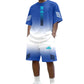 👕 50% RABATT! ☀️ Herren Sommer T-Shirt & Shorts Zweiteiler – Farbverlauf-Design, atmungsaktiv & leicht – Perfekt für heiße Tage & lässige Outfits 🩳