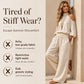 🌸 50% RABATT! 👗 Damen 2-teiliges Set – Cold-Shoulder Neckholder-Top & weite Hose – Leicht, elegant & vielseitig – Perfekt für Sommer & Urlaub ☀️