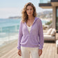 🌸 50% RABATT! ☀️ Damen Strickjacke mit offenem Strick & Reißverschluss – Leicht, luftig & vielseitig – Ideal für Frühling & Sommer 🌿