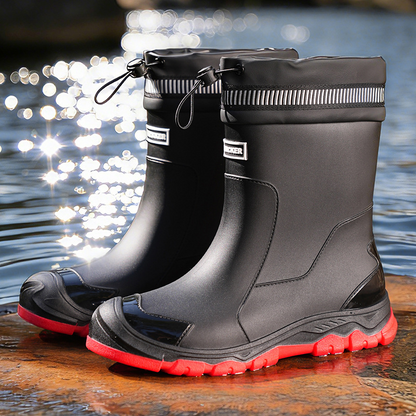👢 50% RABATT! 🌧️ Unisex Halbschaft Wasserdichte Regenstiefel – 100% wasserdicht, rutschfeste Sohle & bequemer Halt – Perfekt für Regentage & Outdoor-Aktivitäten ☂️