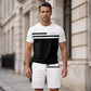 👕 50% RABATT! 🩳 2-teiliges Freizeit-Set für Herren – Kurzarm-T-Shirt & Shorts mit Kordelzug – Atmungsaktiv & bequem für jeden Tag ☀️