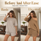 👗 50% RABATT! 🌿 Damen Off-Shoulder Strickpullover & Shorts Set – Weich, luftig & vielseitig – Perfekt für Sommer, Freizeit & Zuhause ✨