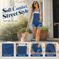 🌸 50% RABATT! 👖 Damen Denim-Kurz-Latzhose – Bequem, lässig & schnell angezogen – Perfekt für sonnige Tage & Ausflüge ☀️