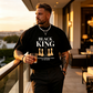👕 50% RABATT! ♟️ Übergroßes Herren-T-Shirt mit Schachbrett- & Slogan-Print – Lässig, bequem & stylisch – Perfekt für den Alltag 🛍️