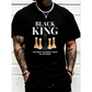 👕 50% RABATT! ♟️ Übergroßes Herren-T-Shirt mit Schachbrett- & Slogan-Print – Lässig, bequem & stylisch – Perfekt für den Alltag 🛍️