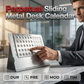 ⏳ KAUFE 2, ERHALTE 1 GRATIS! 📅 Moderner minimalistischer Schiebe-Metallkalender – Elegant, wiederverwendbar & platzsparend – Ideal für Schreibtisch & Zuhause ✨