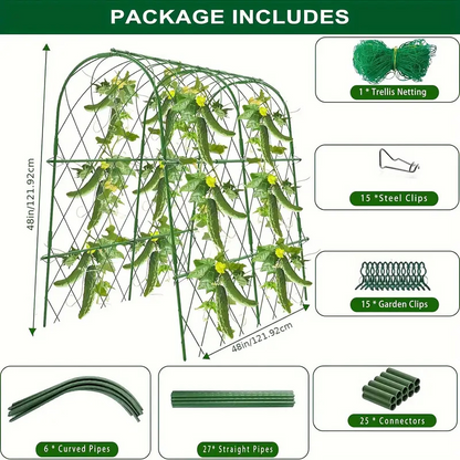 🌿 50% RABATT! 🌱 Stabiles Bogen-Rankgitter – Robust, witterungsbeständig & einfach zu montieren – Ideal für Kletterpflanzen, Rosen & Gartengestaltung 🏡
