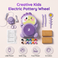 🎨 60% RABATT! 🏺 Kinder Elektrische Töpferscheibe DIY Set – Einfache Bedienung, kreatives Erlebnis & sicher – Perfekt zum Modellieren und Gestalten mit Ton 👧