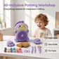 🎨 60% RABATT! 🏺 Kinder Elektrische Töpferscheibe DIY Set – Einfache Bedienung, kreatives Erlebnis & sicher – Perfekt zum Modellieren und Gestalten mit Ton 👧
