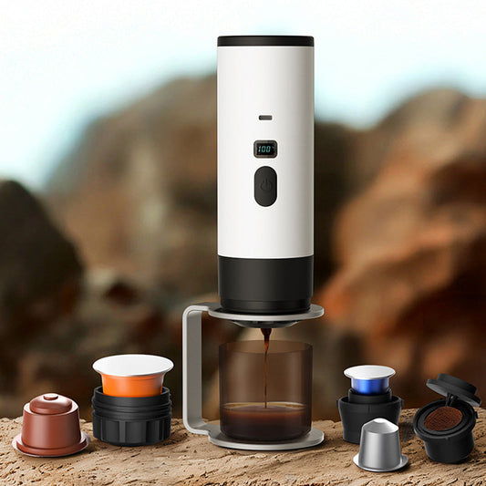 ☕ 60% RABATT! 🚗 Tragbare Espressomaschine – Akku, kompakt & reisetauglich ⛺✨
