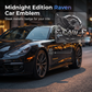 🐦‍⬛ 50% RABATT! 🚗 Midnight Edition Raben-Metallemblem – Wetterfest, kratzfest & stilvoll – Perfekt für Auto, Truck & individuelle Tuning-Looks 🌙