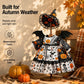 🎃 50% RABATT! 👻 Halloween Veranda-Gans Kostüm-Set – Hexen- & Kürbis-Design, wetterfest & dekorativ – Perfekte Gartendeko für gruselige Herbststimmung 🌙
