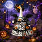 🎃 50% RABATT! 👻 Halloween Veranda-Gans Kostüm-Set – Hexen- & Kürbis-Design, wetterfest & dekorativ – Perfekte Gartendeko für gruselige Herbststimmung 🌙