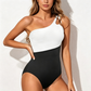 👙 50% RABATT! 🌊 Damen Badeanzug mit One-Shoulder-Träger & Raffung – Figurschmeichelnd, elegant & bequem – Perfekt für Strand & Pool ☀️