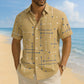 ☀️ 50% RABATT! 👔 Herren Kurzarmhemd mit geometrischem Muster – Locker, luftig & weich – Ideal für Sommer, Urlaub & Freizeit ✨