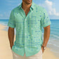 ☀️ 50% RABATT! 👔 Herren Kurzarmhemd mit geometrischem Muster – Locker, luftig & weich – Ideal für Sommer, Urlaub & Freizeit ✨