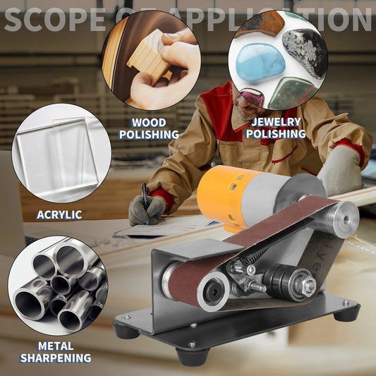 🔧 60% RABATT! ⚡ Mini Elektro Bandschleifer – Tragbar, vielseitig & leistungsstark – Ideal für Holz, Metall & DIY-Projekte 🛠️