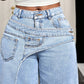 👖 60% RABATT! ⌛ Damen asymmetrische Weitbein-Jeans – Moderne Passform, bequem & vielseitig – Ideal für Alltag & trendige Looks ✨