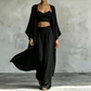 🧥 60% RABATT! 👗 Damen Lockeres 3-teiliges Cardigan-Hosen-Set – Bequem, vielseitig & stilvoll – Ideal für Alltag, Homeoffice & Freizeit 🌿