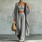 🧥 60% RABATT! 👗 Damen Lockeres 3-teiliges Cardigan-Hosen-Set – Bequem, vielseitig & stilvoll – Ideal für Alltag, Homeoffice & Freizeit 🌿
