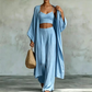 🧥 60% RABATT! 👗 Damen Lockeres 3-teiliges Cardigan-Hosen-Set – Bequem, vielseitig & stilvoll – Ideal für Alltag, Homeoffice & Freizeit 🌿