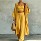 🧥 60% RABATT! 👗 Damen Lockeres 3-teiliges Cardigan-Hosen-Set – Bequem, vielseitig & stilvoll – Ideal für Alltag, Homeoffice & Freizeit 🌿