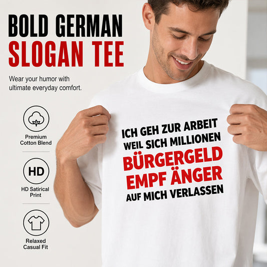 👕 60% RABATT! 😄 Herren Casual Rundhals-Shirt mit lustigem Slogan – Weiche Baumwolle, witziger Print & bequeme Passform – Perfekt für entspannte Tage & gute Laune ✨