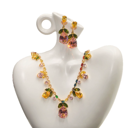 🌷 50% RABATT! ✨ Elegantes Tulpen-Schmuck-Set – Halskette & Ohrringe, zart & vielseitig – Perfekt für den Alltag & besondere Anlässe 💎
