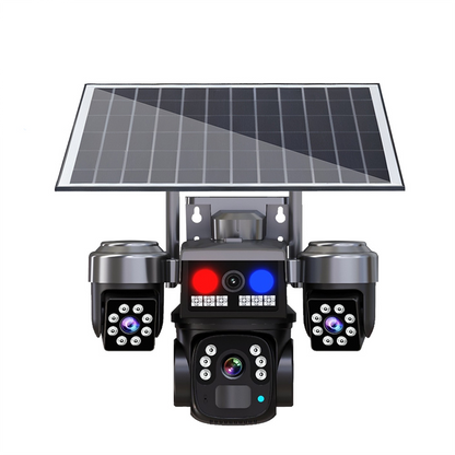🔋 60% RABATT! 📹 Kabellose Solar-Überwachungskamera – 3 Linsen, Nachtsicht & IP66 – Perfekt für Haus, Hof & Grundstück ☀️