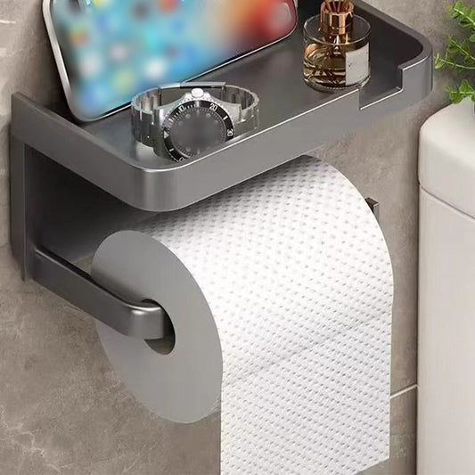 🧻 50% RABATT! 🚽 Wandmontierter Toilettenpapierhalter mit Ablageregal – Platzsparend, stabil & leicht zu montieren – Ideal für kleines Bad & praktische Aufbewahrung ✨