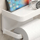 🧻 50% RABATT! 🚽 Wandmontierter Toilettenpapierhalter mit Ablageregal – Platzsparend, stabil & leicht zu montieren – Ideal für kleines Bad & praktische Aufbewahrung ✨
