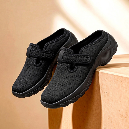 👟 50% RABATT! 🌸 Damen-Clogs mit verstellbarem Riemen – Atmungsaktives Mesh, Plateausohle & bequem – Ideal für Alltag & Freizeit ☀️