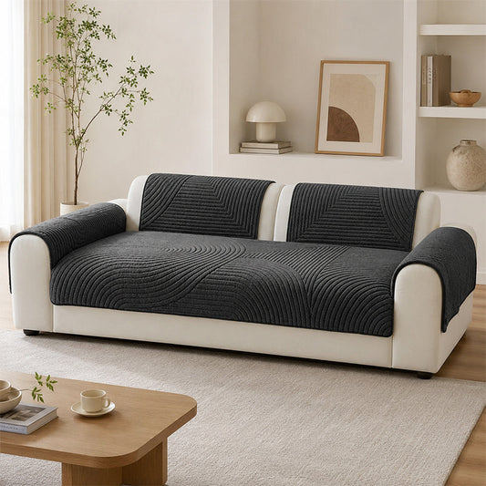 🛋️ 50% RABATT! ❄️ Baumwoll-Samt Sofaüberwurf – Rutschfest, ultraweich & wärmend – Ideal für Wohnzimmer, Haustiere & Kuschelstunden ✨