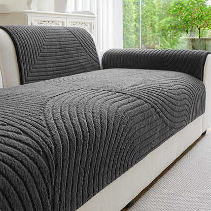🛋️ 50% RABATT! ❄️ Baumwoll-Samt Sofaüberwurf – Rutschfest, ultraweich & wärmend – Ideal für Wohnzimmer, Haustiere & Kuschelstunden ✨