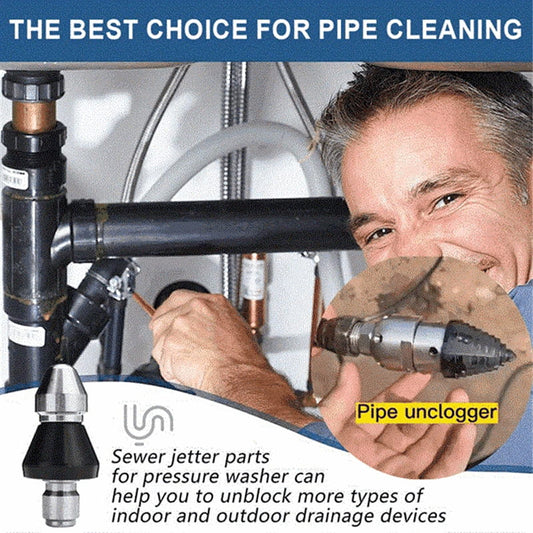🚿 KAUFE 3, ERHALTE 1 GRATIS! 🔧 Kanalreinigungs-Hochdruckdüse – Starker Wasserstrahl, effiziente Reinigung & langlebig – Ideal für Abflüsse, Rohre & Verstopfungen im Haushalt 🛠️