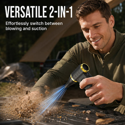 💨 50% RABATT! 🌀 Handgehaltener Turbo-Gebläse & Staubsauger – Starke Saugkraft, vielseitig & kabellos – Ideal für Auto, Werkstatt & Haushalt 🧹