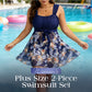 👙 50% RABATT! ☀️ 2-teiliges Badeanzug-Set in Übergröße – Figurformend, bequem & stilvoll – Perfekt für Strand, Pool & heiße Tage 🌊