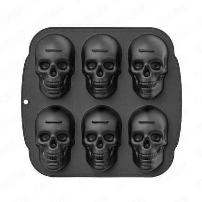 💀 KAUFE 2, ERHALTE 1 GRATIS! 🧊 DIY Silikonform für Totenkopf-Eiswürfel – Lebensmittelecht, langsam schmelzend & vielseitig – Ideal für Whiskey, Cocktails & Halloween 🎃