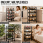 🛒 50% RABATT! 🏠 Rollbarer Mehrzweck-Aufbewahrungswagen – 3/4 Ebenen, Metallgitter & mobil – Platzsparend & vielseitig für Küche, Bad & Büro ✨