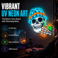 💀 50% RABATT! 🎃 LED Totenkopf-Neonschild – Leuchtstark, energiesparend & einfach aufzuhängen – Perfekte Halloween-Deko für Wand & Fenster ✨