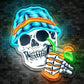 💀 50% RABATT! 🎃 LED Totenkopf-Neonschild – Leuchtstark, energiesparend & einfach aufzuhängen – Perfekte Halloween-Deko für Wand & Fenster ✨